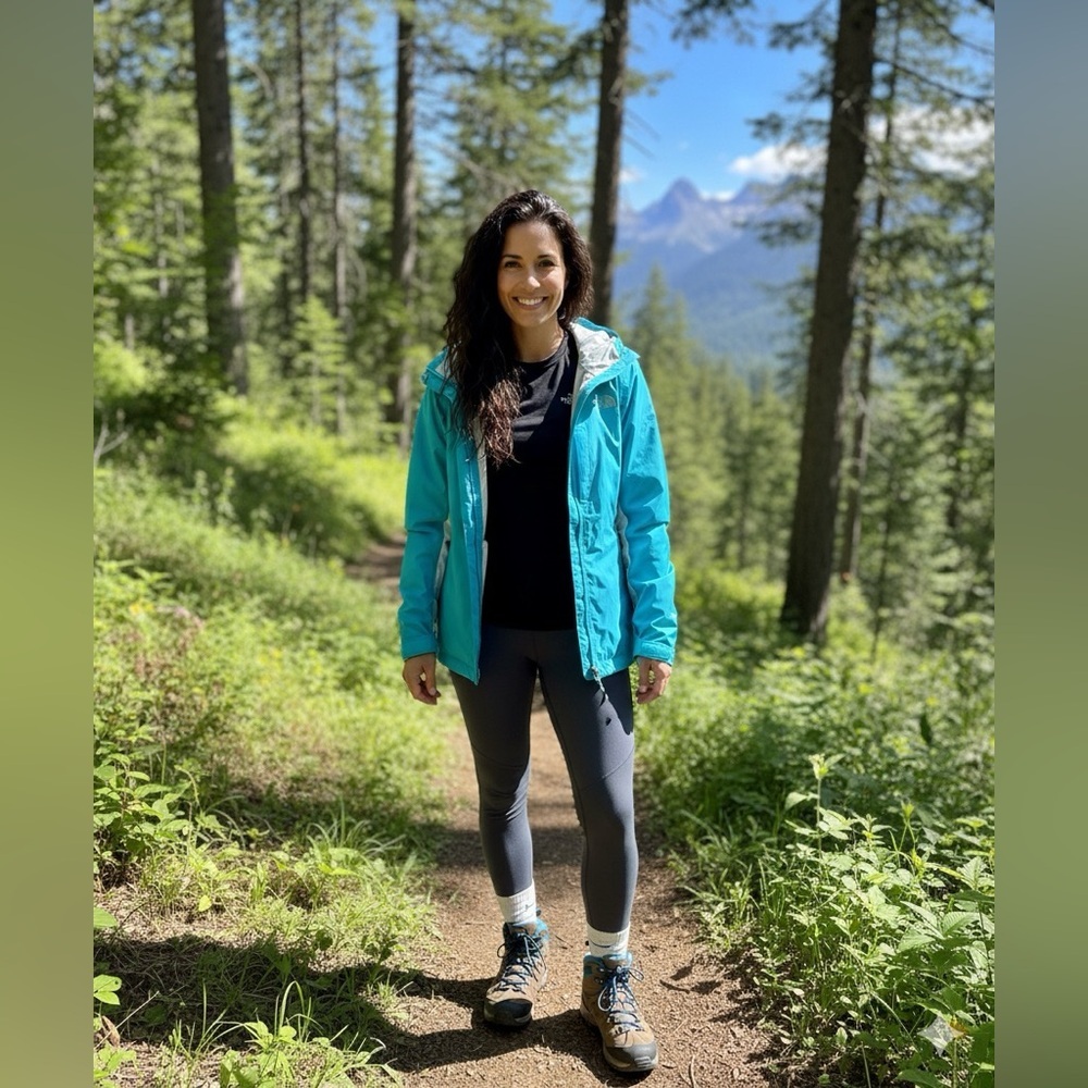 The North Face Stinson HyVent Rain Jacket Sm Waterproof Windbreaker Hiking Shell - Picture 2 of 13